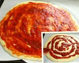 A picture of step 7 of Ready in 25 Minutes with Pancake Mix Easy Pizza Bread for a Light Lunch.