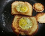 A picture of step 4 of Egg in Toast! (AKA: Toad in a Hole😂😂).