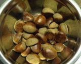 A picture of step 1 of Chestnut Rice.