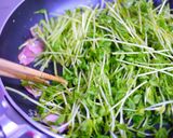A picture of step 6 of Easy & Healthy Pea Sprouts & Cellophane Noodles with Egg.