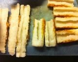 A picture of step 1 of Chikuwa with Wasabi and Cream Cheese.