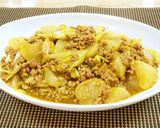 A picture of step 11 of Easy Nanban-style Curried Soboro and Daikon Radish.