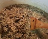 A picture of step 2 of Pesto Chicken And Mushroom risotto Mmmmmmmm.