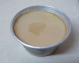A picture of step 11 of Easy Tea Flavored Caramel Custard Pudding Made in a Pan.