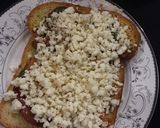 A picture of step 7 of Chicken Fajita cheese sandwich.