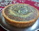 A picture of step 8 of Zebra Cake.