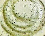 A picture of step 2 of Mudakathan keerai jowar dosa.
