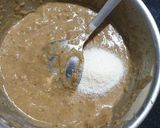 A picture of step 2 of Chinese idli from roti and daal.
