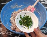 A picture of step 5 of Mayo Chickpea Salsa.