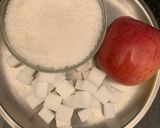 A picture of step 1 of Coconut Apple Barfi.