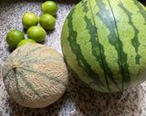 Une image de l'étape 4 de 🍉Pastèque 🍉melon🍋‍🟩farandole de fruits 🫐🍓🍇.