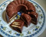 Foto langkah ke 3 dari resep Puding Coklat Biskuit Roma Kelapa.