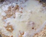 A picture of step 3 of Walnut,water chestnuts (shingada) flour halwa.