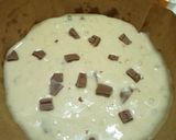 A picture of step 5 of Banana cake (without oven).