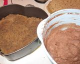 Pas rețetă Tort inimioară, din blat de chec cu nucă și crema ganache 1 fotografie