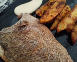 Foto del paso 9 de la receta: Pargo a la Plancha con Patatas Masala al Horno y Mayonesa de Mandarina