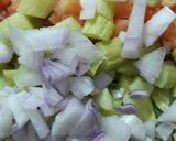 A picture of step 8 of Chana Salsa Chaat.