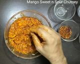 A picture of step 4 of Aam ki Khatti Meethi Chutney/ Sweet and Sour Mango Chutney.