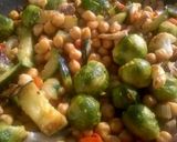 A picture of step 1 of Chickpeas & Mixed Veg Wrap.