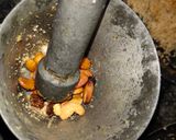 A picture of step 2 of Wheat and Coconut Ladoo.