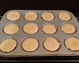 A picture of step 8 of Peanut Butter Indivdual Cheesecakes Topped with Chocolate Ganache.