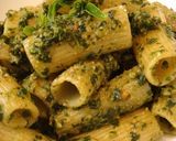 A picture of step 4 of Rich Basil Pesto Pasta.