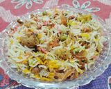 A picture of step 8 of Soyabean biryani.