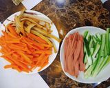 Hình bước làm 1 của món Kimbap