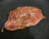 A picture of step 3 of Beef with BBQ sauce.