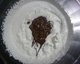 A picture of step 2 of Chocolate Cream Biscuit Cake.