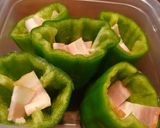 A picture of step 2 of Recommended for Bentos Eggs in Green Pepper Cups.
