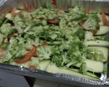 A picture of step 2 of Turkey sukini lasagna.