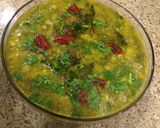 A picture of step 14 of Okra (Bhindi) Sambar.