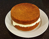 A picture of step 12 of Salted Caramel Apple Layer Cake with Cinnamon Marscapone Cream Frosting.