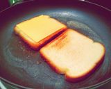 A picture of step 3 of Complicated grill cheese sandwich.