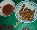 Foto langkah ke 10 dari resep Sate Bakso Bakar.