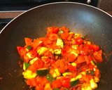A picture of step 3 of Roasted cod with Mediterranean vegetables & roasted new potatoes.
