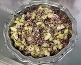 Une image de l'étape 11 de Salade de quinoa au melon, concombre, tomates et oignon rouge.