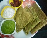 A picture of step 1 of Moong Dal cheela.