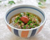 A picture of step 5 of Perfect on Hot Summer Days Chilled Tuna Ochazuke (Rice Porridge).