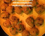 A picture of step 6 of Aloo Besan Bondas.