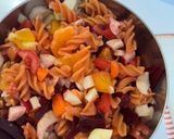 A picture of step 3 of Lentil Pasta Salad with Vegetables 🍅🥕🔮🥬🌱.