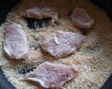 A picture of step 6 of Less Calories and Less Washing! Baked Tonkatsu.