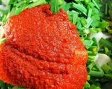 A picture of step 15 of Kkakdugi (Cubed Radish Kimchi).
