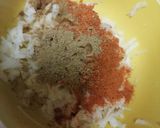 A picture of step 1 of Potato fritters chaat.