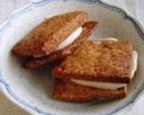 A picture of step 11 of Rum Raisin Ice Cream Cookie Sandwiches.