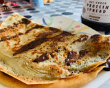 Foto del paso 3 de la receta: Crepes de avena sabor galleta y crema con nutella fit🤩