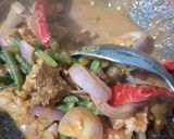 Gambar langkah 5 resipi Teresek Kacang Panjang.