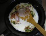 A picture of step 4 of Sausage and Spinach Doria (Rice Gratin).