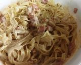 Foto del paso 6 de la receta: Tallarines con salsa carbonara